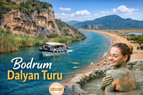 Bodrum çıkışlı Dalyan Turu ile kalabalıktan uzak, tamamen size özel bir gün yaşayın. Özel Dalyan turu, VIP transfer, lüks araç seçenekleri, sigortalı yolculuk ve esnek program ayrıcalıkları sunar.