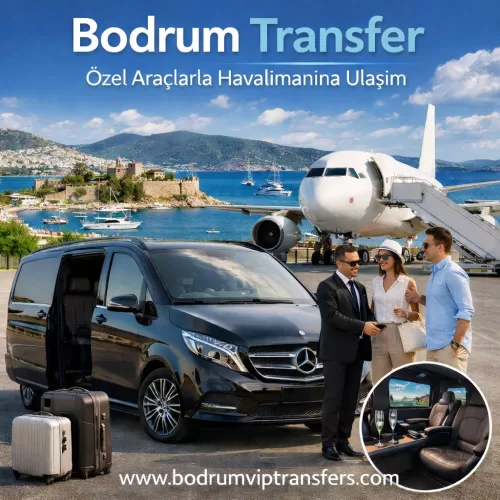Bodrum Transfer hizmetleriyle havalimanına rahat ve güvenli ulaşım sağlayın. Özel ve VIP araçlar, sabit fiyat ve yüksek konfor.